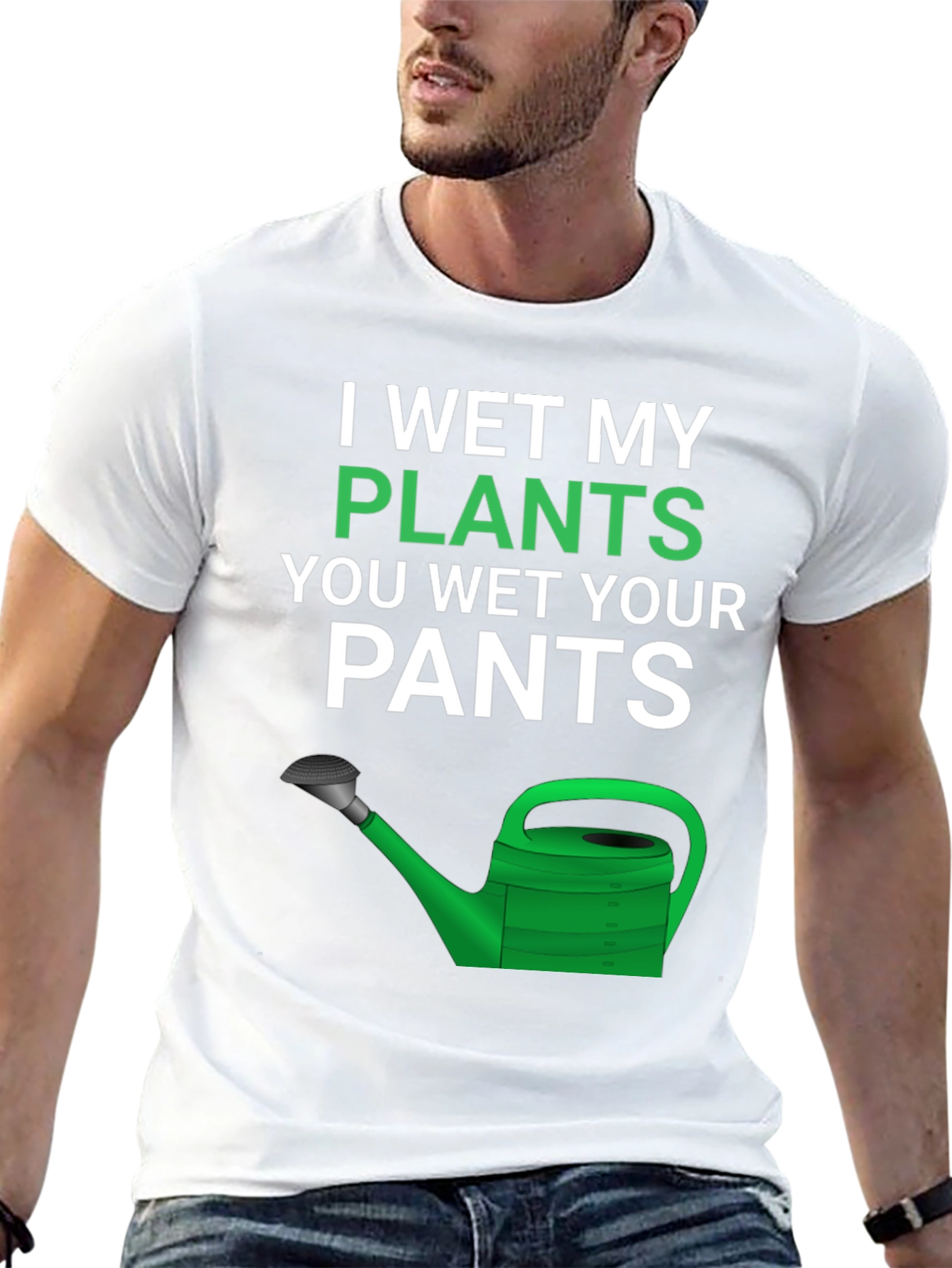 Funny Gardening T-Shirt - I Wet My Plants