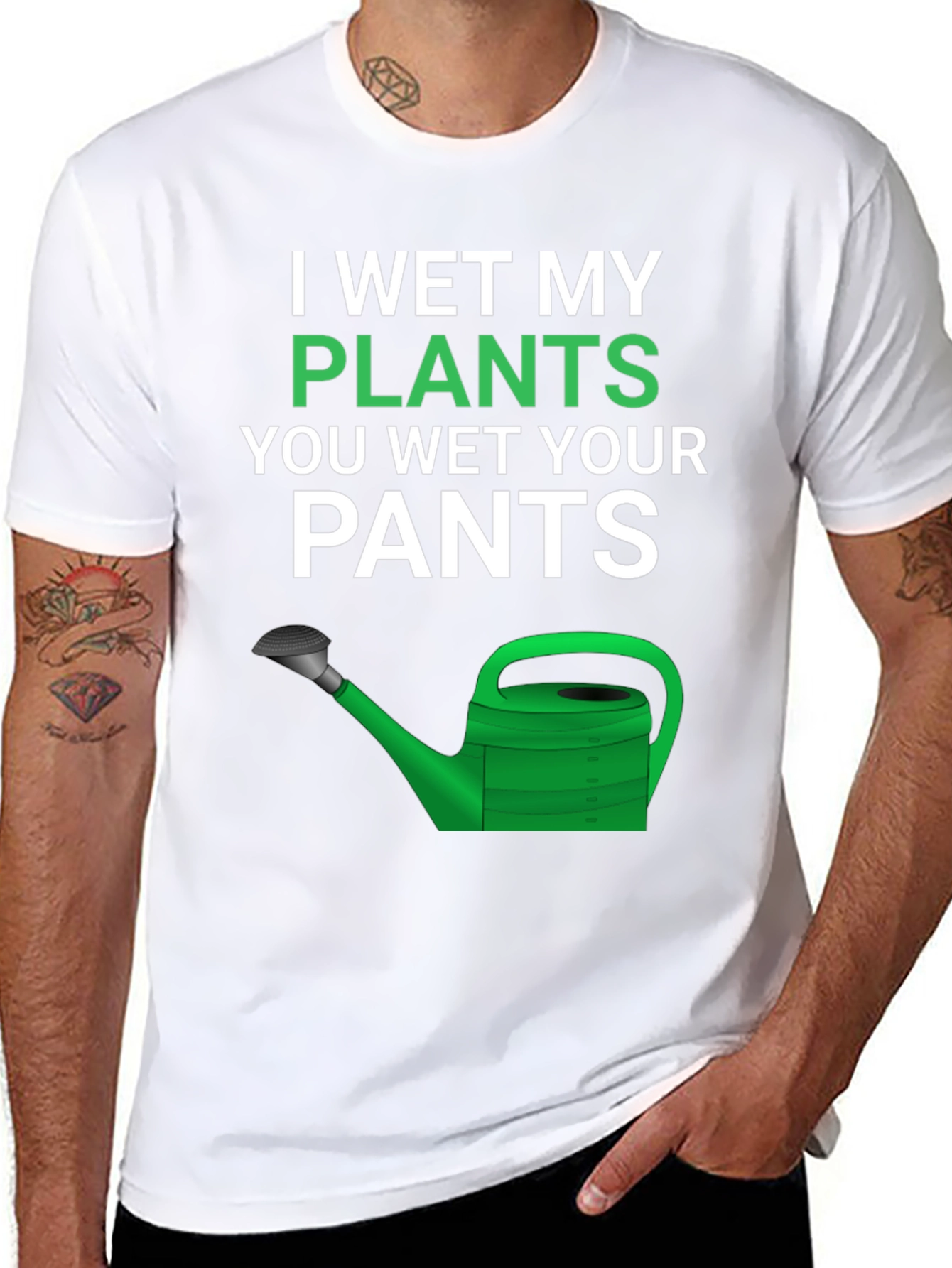 Funny Gardening T-Shirt - I Wet My Plants