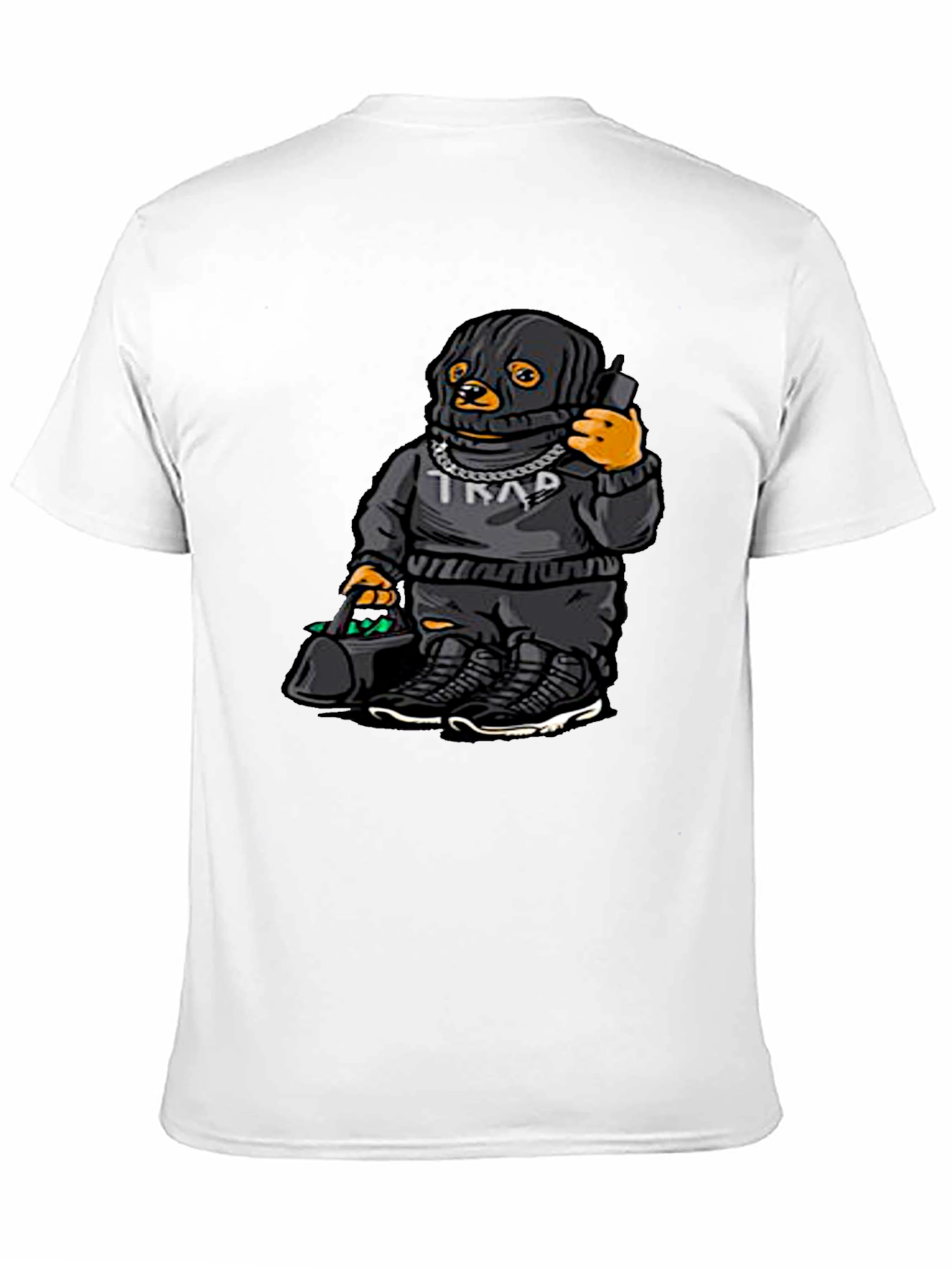 Trap Duck Graphic Tee - Black Cotton T-Shirt