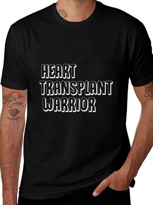 Heart Transplant Warrior Black T-Shirt